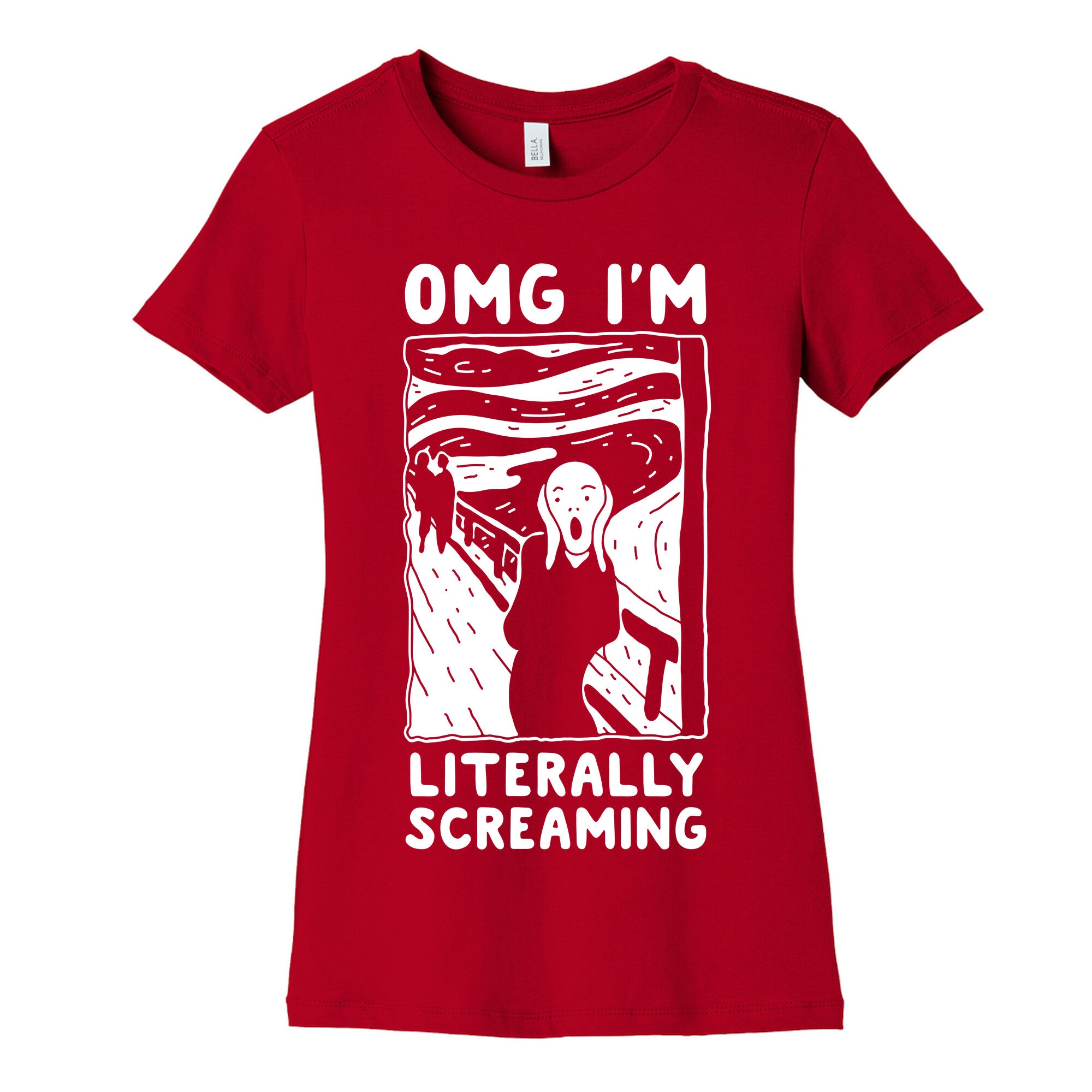 OMG I'm Literally Screaming  Women's Cotton Tee